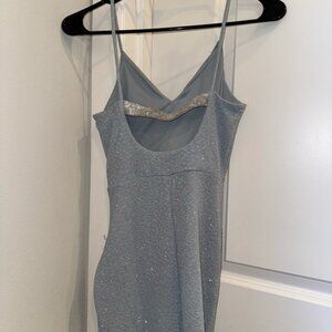 Sparkly light blue dress